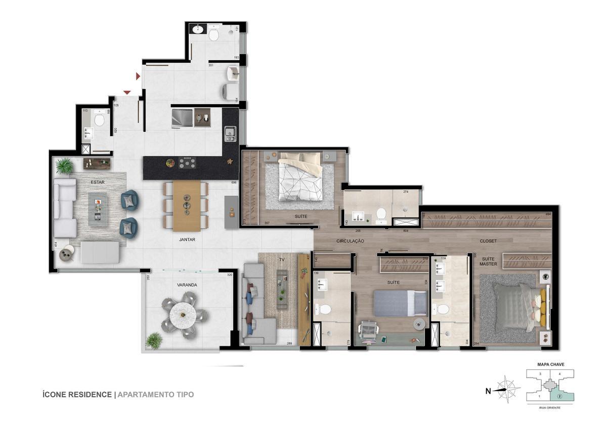 Apartamento, Serra, 3 Quartos, 3 Vagas, 3 Suítes