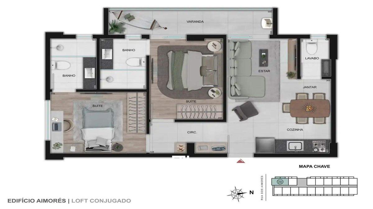 Apartamento, Boa Viagem, 1 Quarto, 0 Vaga, 1 Suíte