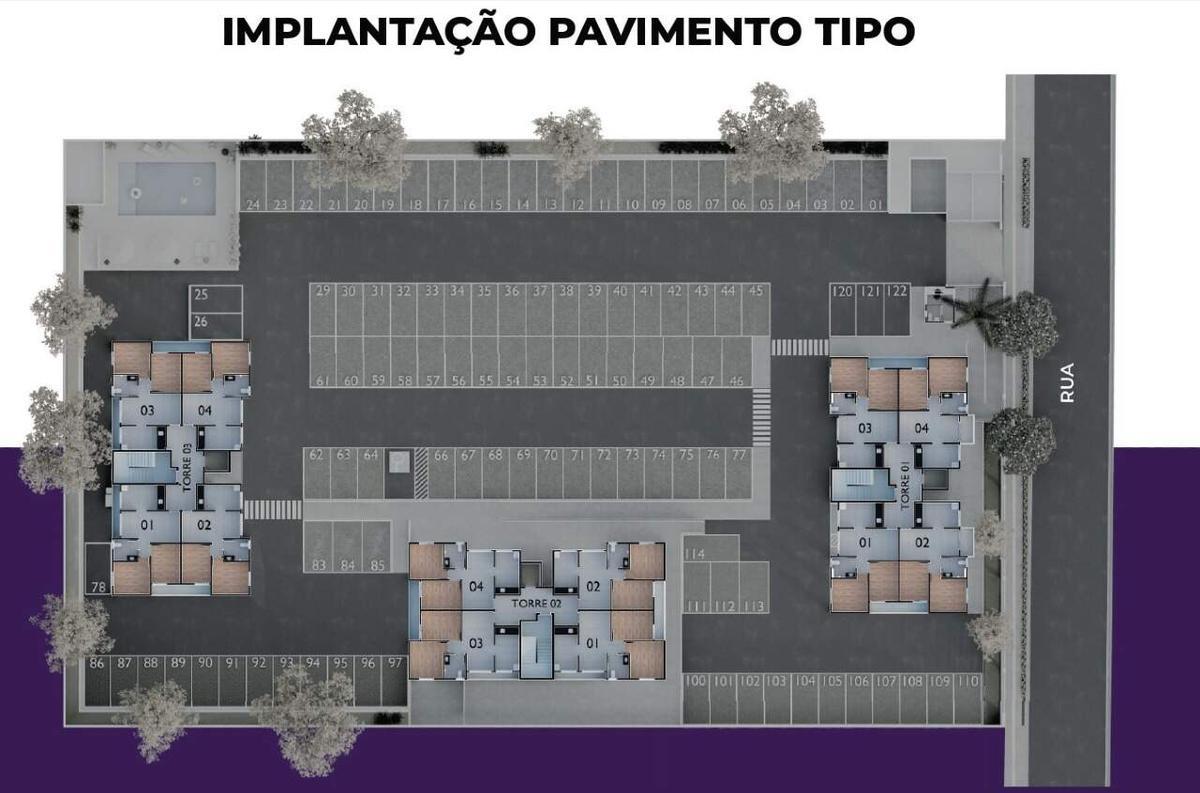 Apartamento, Cabral, 2 Quartos, 1 Vaga