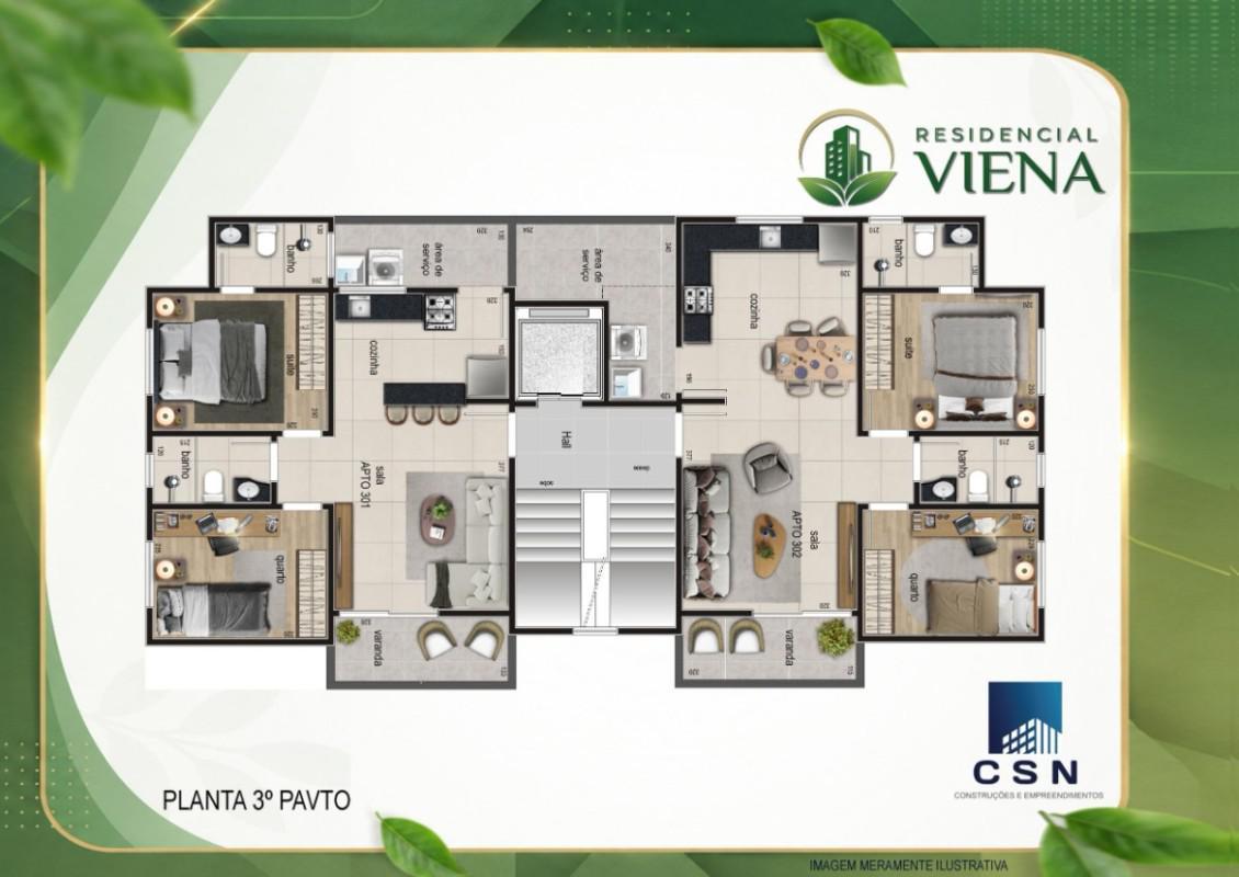 Cobertura, São João Batista (venda Nova), 3 Quartos, 2 Vagas, 1 Suíte