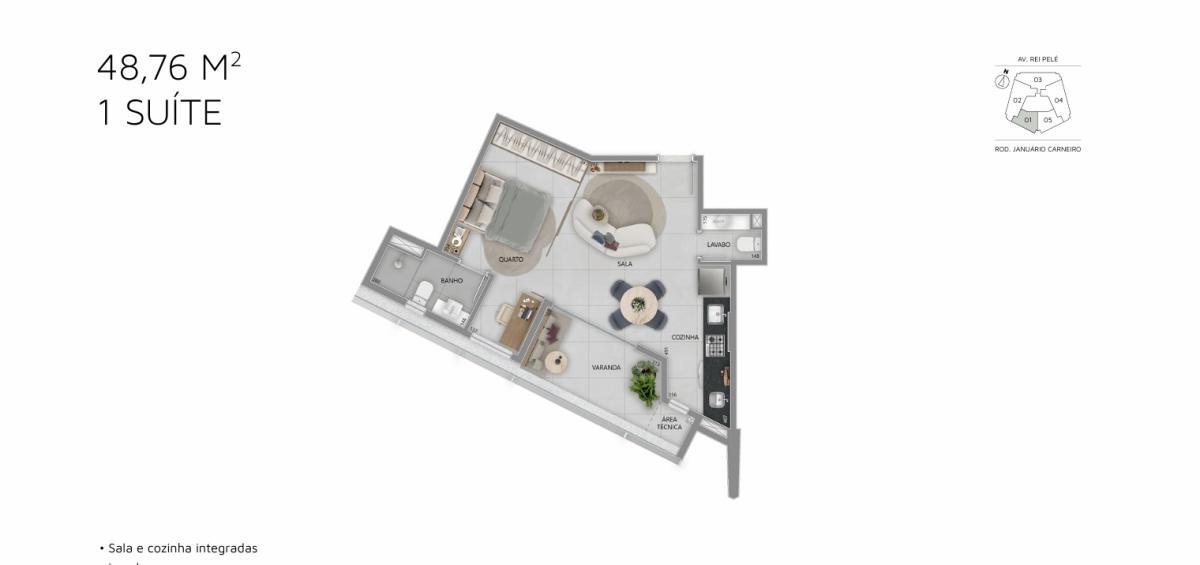 Apartamento, Vale do Sereno, 2 Quartos, 2 Vagas, 2 Suítes