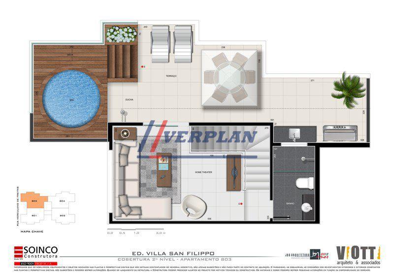 Cobertura, Gutierrez, 2 Quartos, 2 Vagas, 1 Suíte