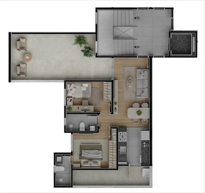Apartamento, Aparecida, 2 Quartos, 1 Vaga, 1 Suíte
