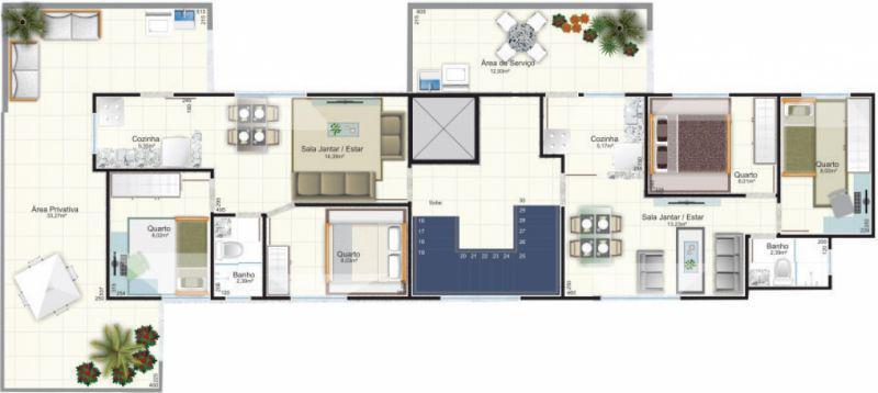 Apartamento, Novo Progresso, 2 Quartos, 1 Vaga, 0 Suíte
