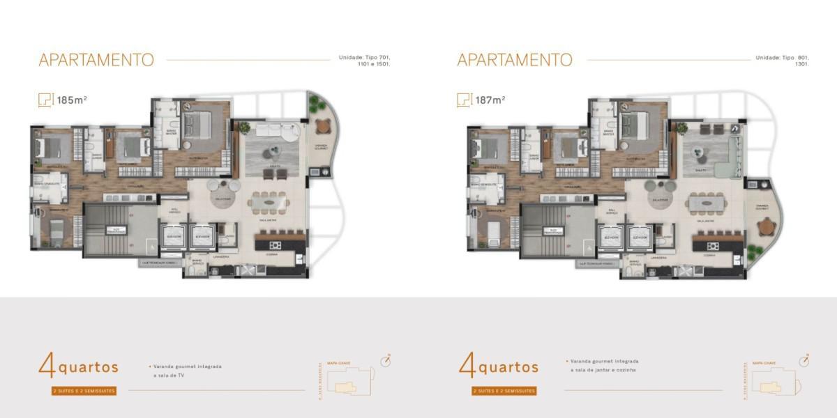 Apartamento, Ouro Preto, 4 Quartos, 4 Vagas, 4 Suítes