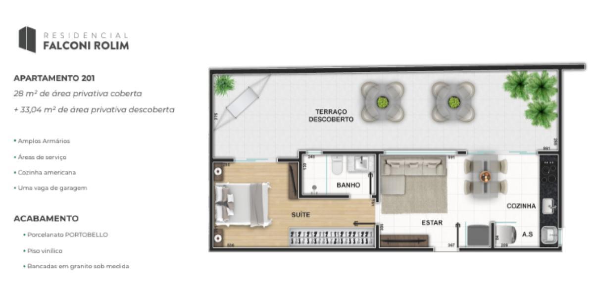 Apartamento, Cidade Nova, 1 Quarto, 1 Vaga, 1 Suíte