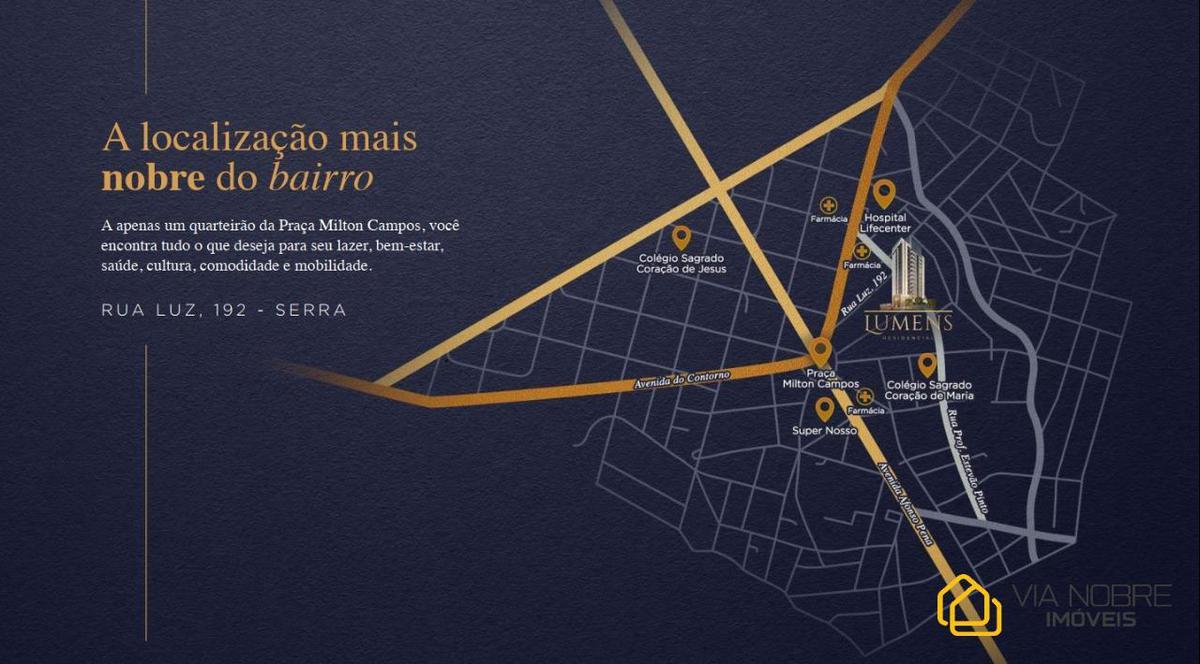 Apartamento, Serra, 4 Quartos, 4 Vagas, 3 Suítes
