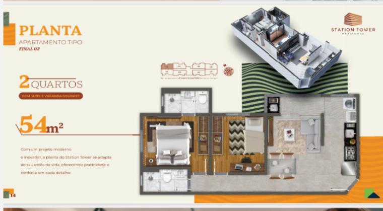 Apartamento, Fernão Dias, 2 Quartos, 1 Vaga, 1 Suíte