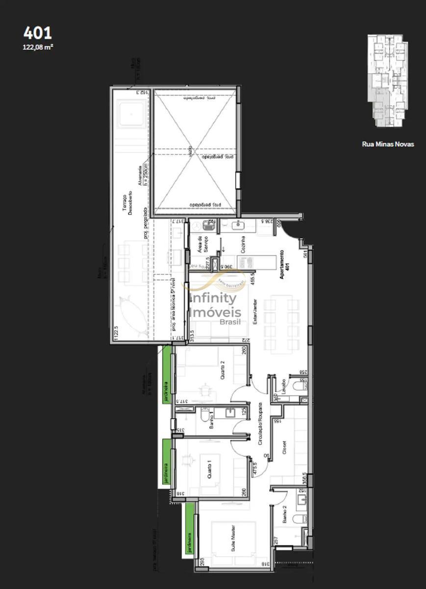 Cobertura, Cruzeiro, 3 Quartos