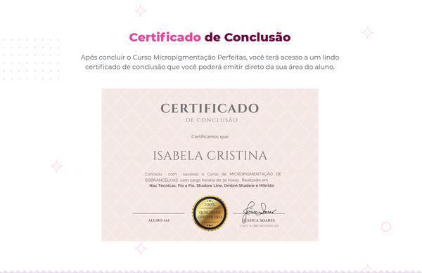 Curso de Micropigmentação Perfeita