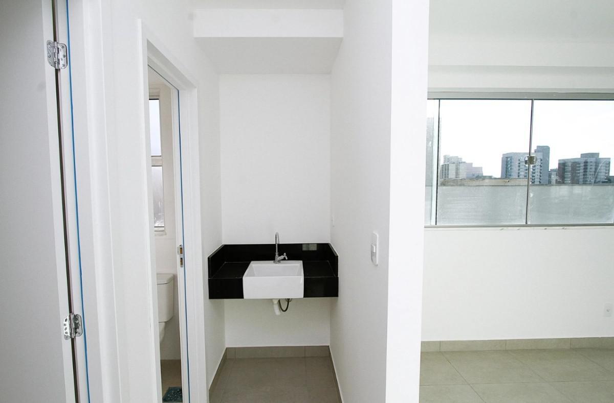 Cobertura, Barro Preto, 1 Quarto, 2 Vagas