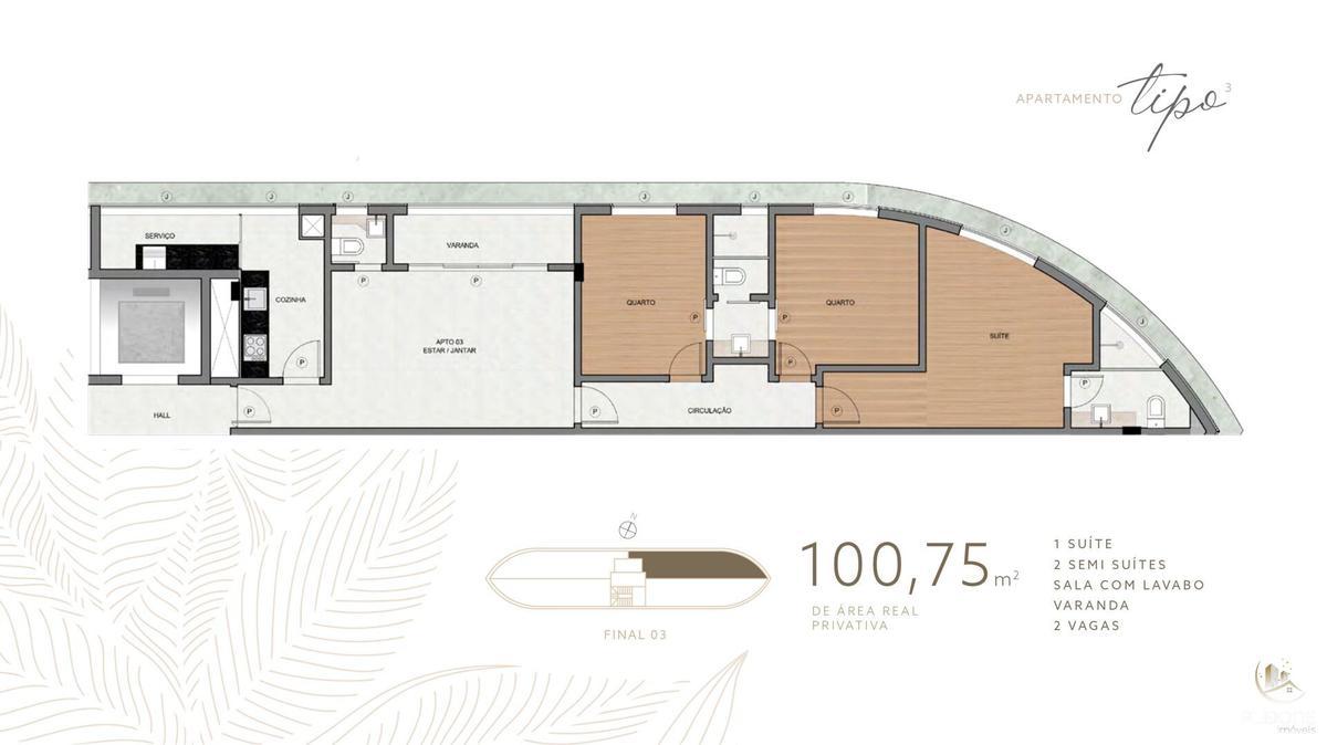 Apartamento, Vale do Sereno, 3 Quartos, 3 Vagas, 2 Suítes