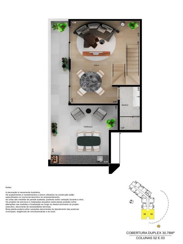 Apartamento, Serra, 1 Quarto, 0 Vaga, 1 Suíte