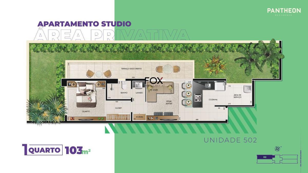 Apartamento, Barro Preto, 1 Quarto, 1 Vaga