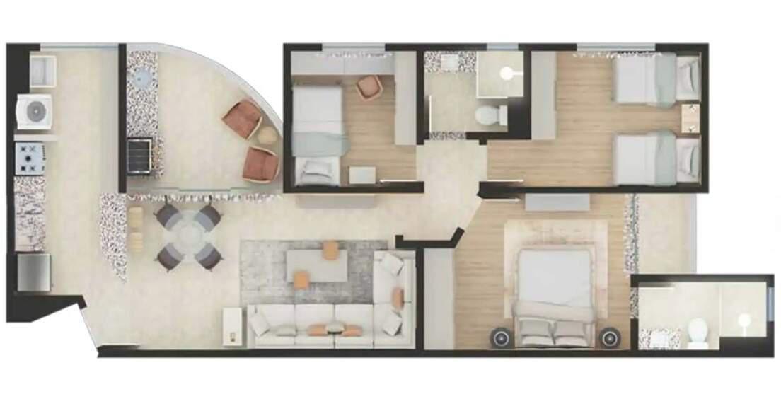 Apartamento, Gutierrez, 4 Quartos, 3 Vagas, 4 Suítes