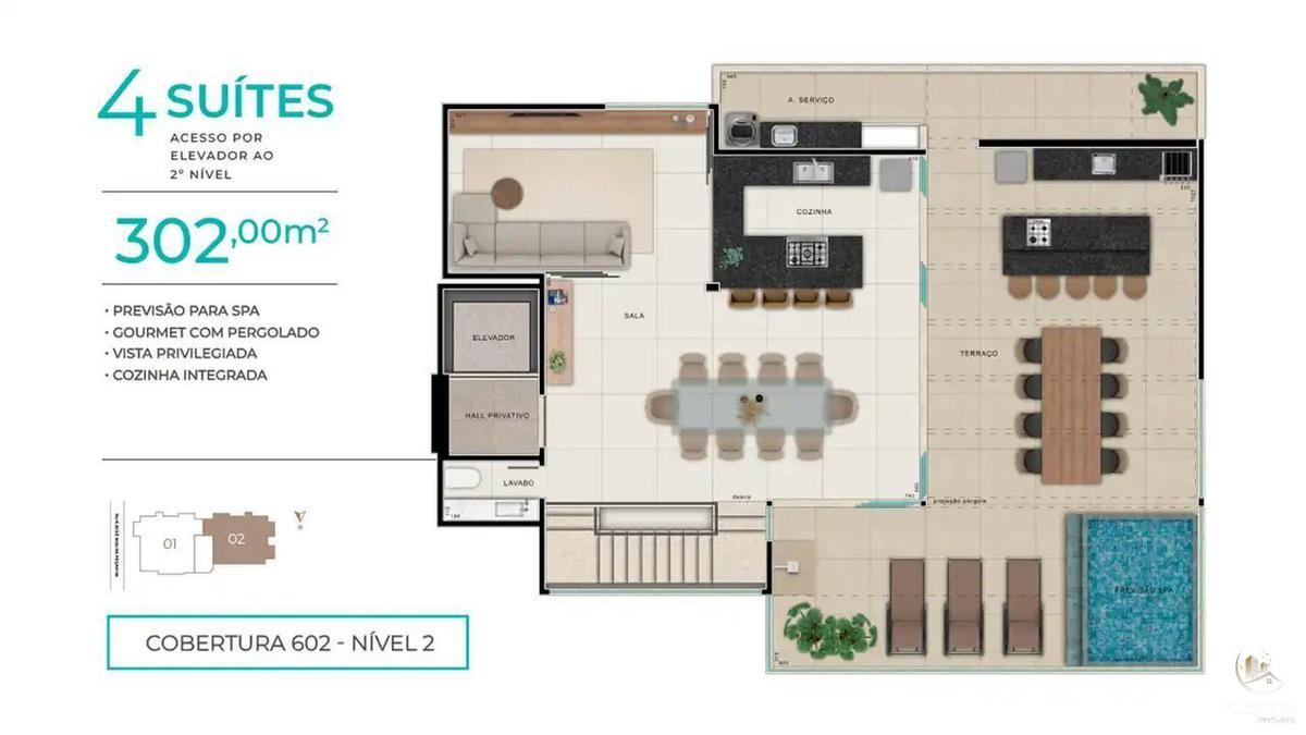 Apartamento, Ouro Preto, 4 Quartos, 4 Vagas, 1 Suíte