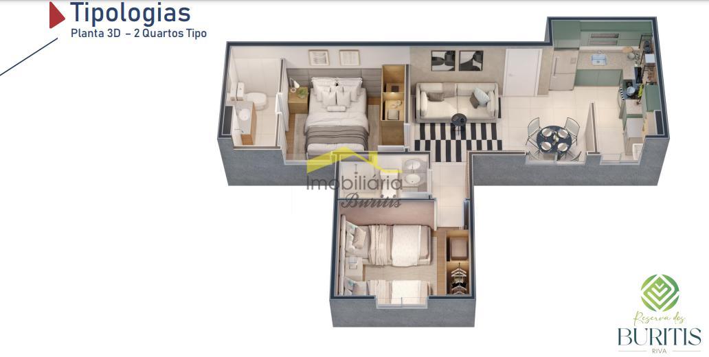 Apartamento, Palmeiras, 2 Quartos, 1 Vaga, 1 Suíte