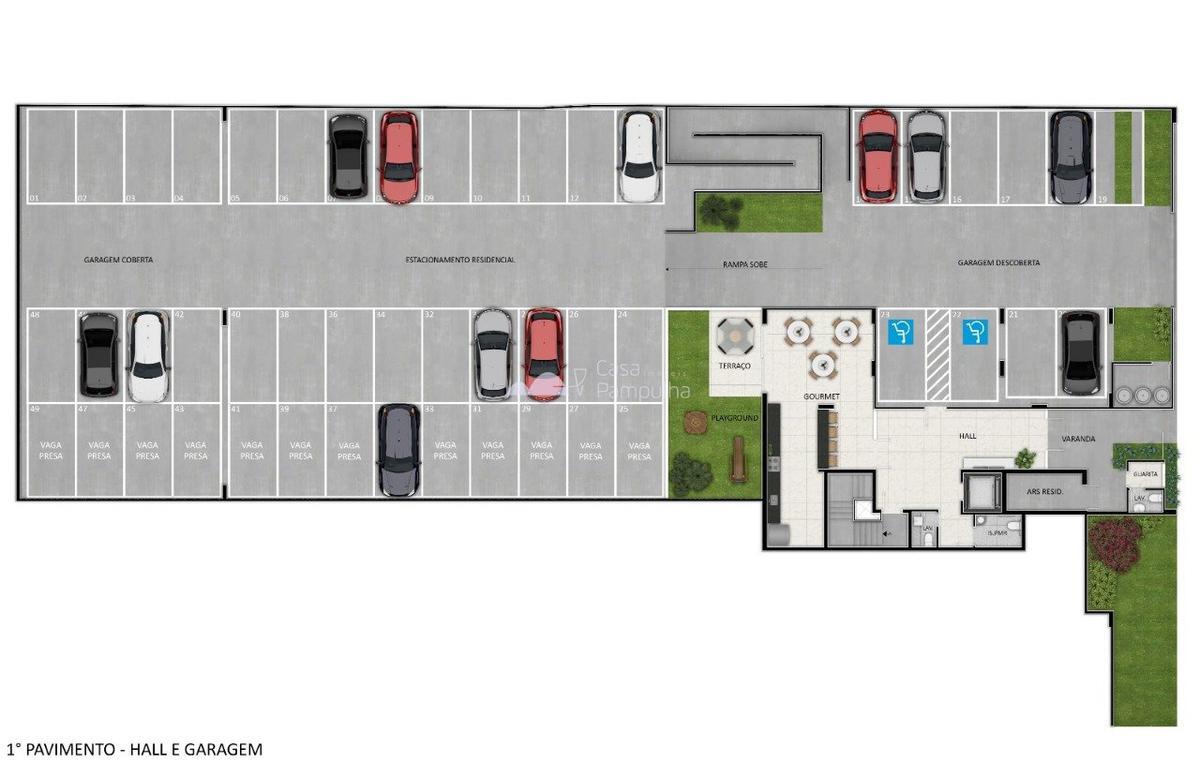 Apartamento, Santa Branca, 3 Quartos, 1 Vaga, 2 Suítes