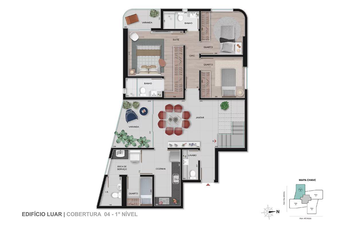 Apartamento, Vale do Sereno, 3 Quartos, 2 Vagas, 1 Suíte