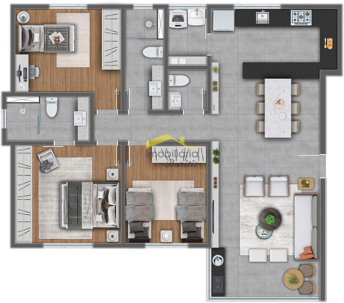 Apartamento, Buritis, 3 Quartos, 2 Vagas, 1 Suíte