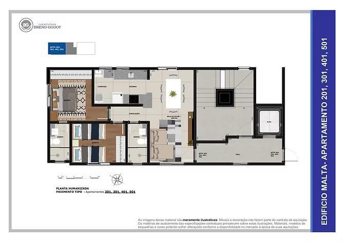 Apartamento, Ana Lúcia, 2 Quartos, 1 Vaga, 1 Suíte