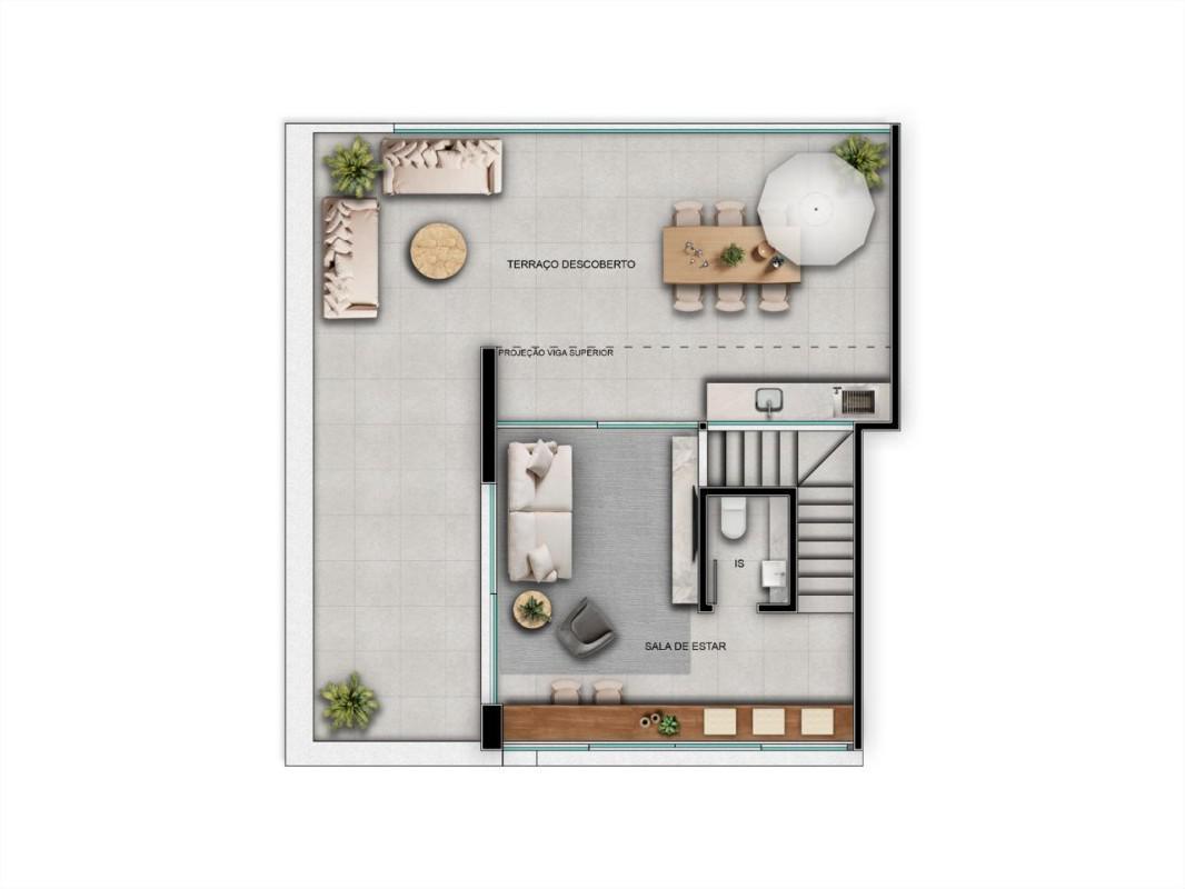 Cobertura, Barreiro, 3 Quartos, 2 Vagas, 1 Suíte