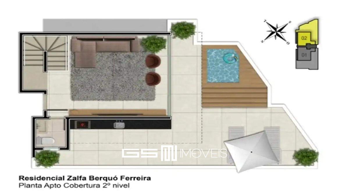 Apartamento, Vila Paris, 2 Quartos, 2 Vagas, 1 Suíte