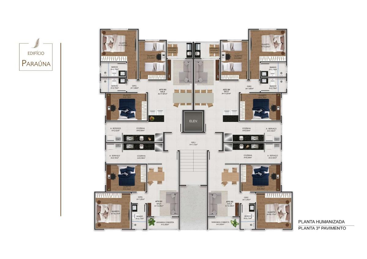 Apartamento, Palmeiras, 2 Quartos, 1 Vaga