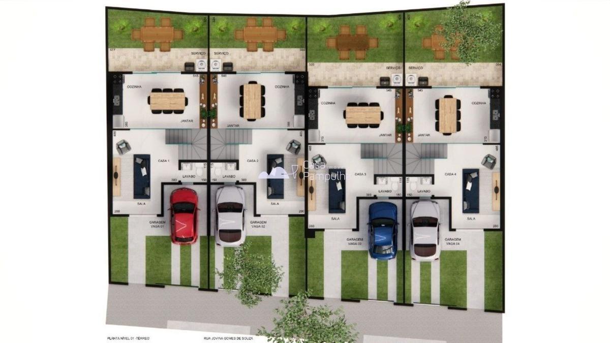 Casa, Letícia, 3 Quartos, 1 Vaga, 1 Suíte