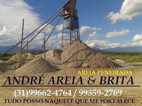 Areia Lavada e Peneirada, Brita, Pedra de Mão, Terra Vegetal, Etc....