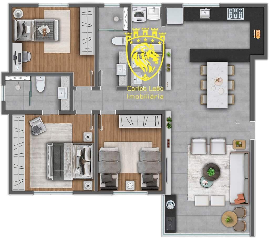 Apartamento, Buritis, 3 Quartos, 2 Vagas, 1 Suíte