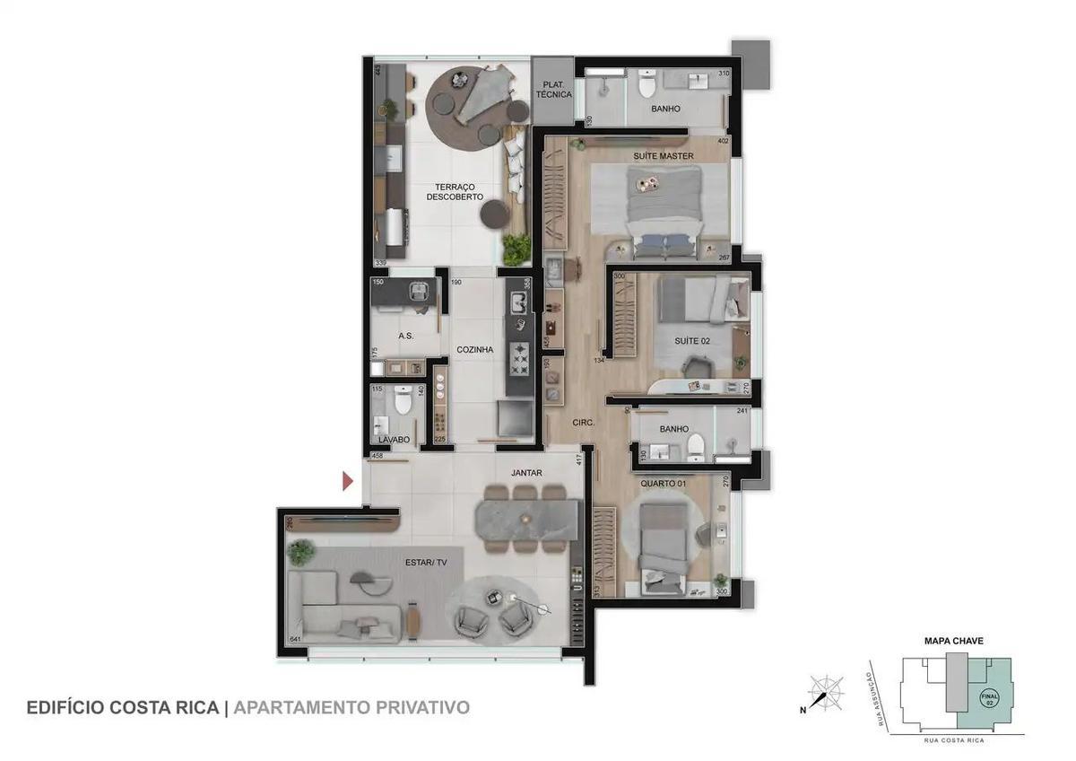 Apartamento, Sion, 3 Quartos, 2 Vagas, 1 Suíte