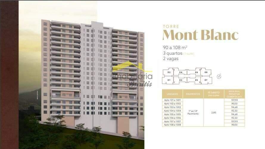 Apartamento, Vila da Serra, 3 Quartos, 2 Vagas, 1 Suíte