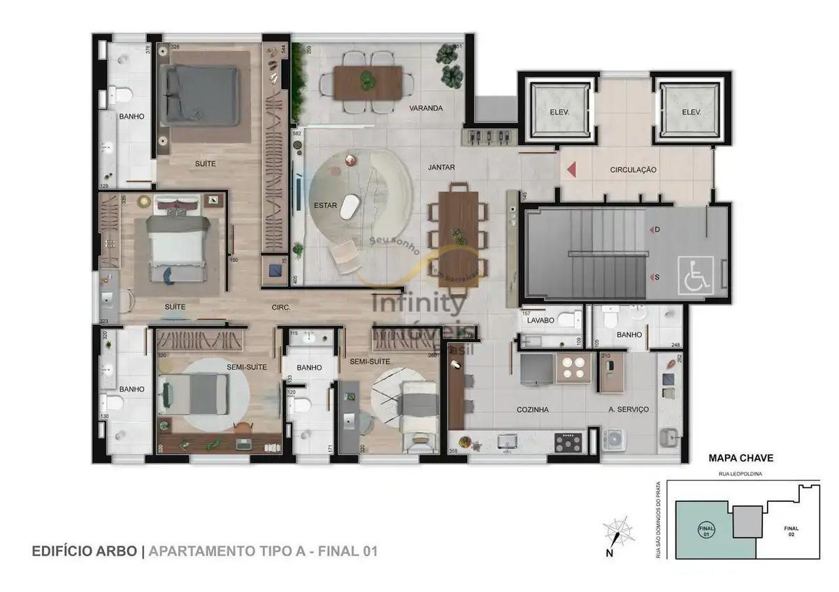 Apartamento, Santo Antônio, 4 Quartos