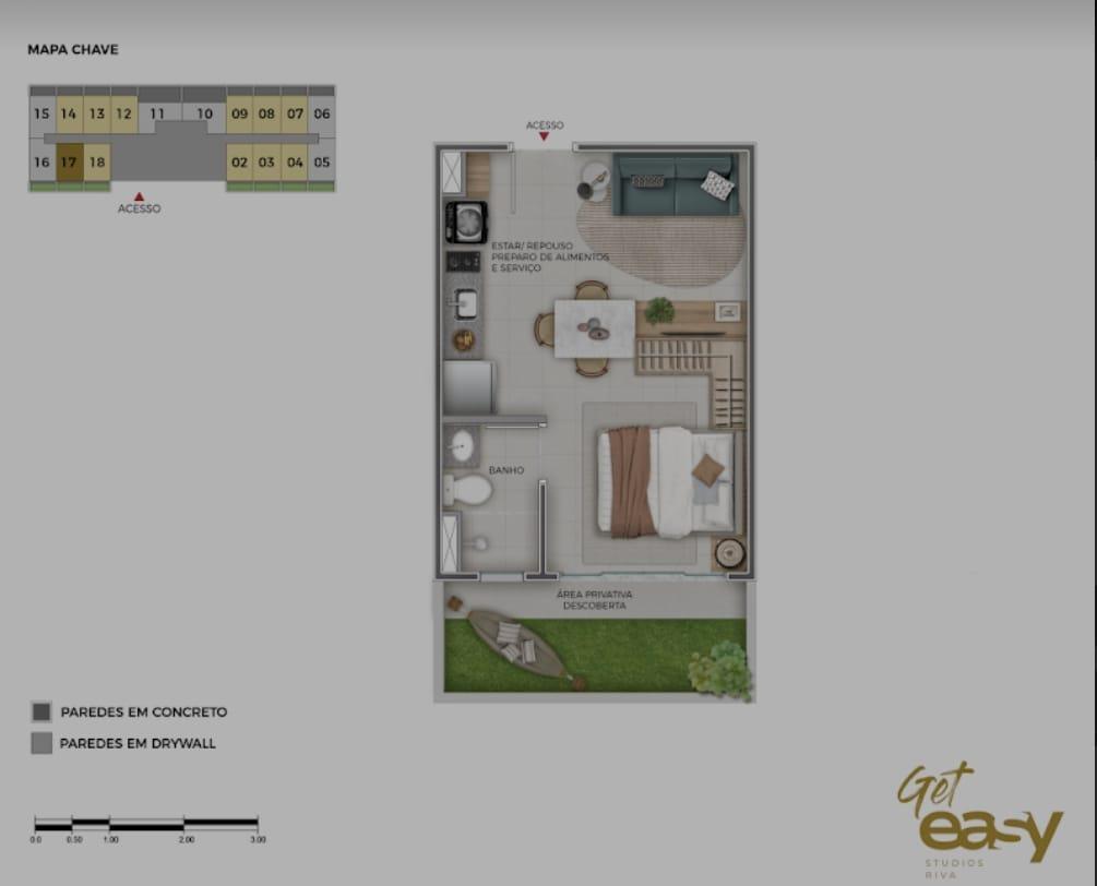 Apartamento, São Cristóvão, 1 Quarto, 0 Vaga, 1 Suíte