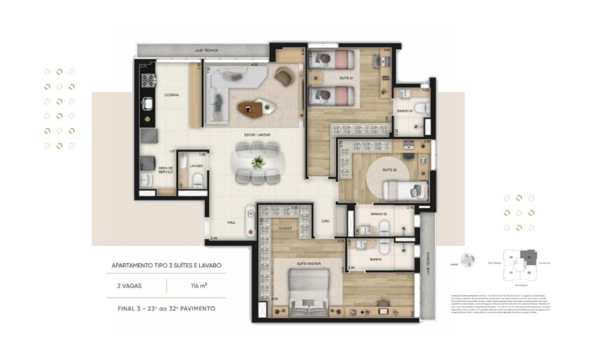 Apartamento, Boa Viagem, 2 Quartos, 2 Vagas, 1 Suíte