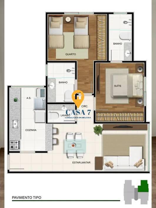 Apartamento, Prado, 2 Quartos, 2 Vagas, 2 Suítes