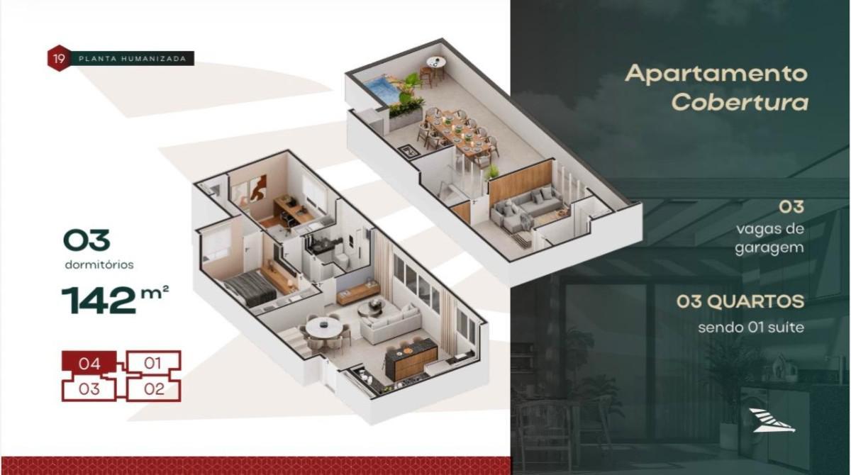 Apartamento, Coração Eucarístico, 3 Quartos, 3 Vagas, 1 Suíte