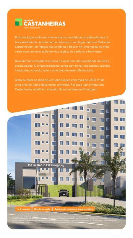 Apartamento, Três Barras, 2 Quartos, 1 Vaga, 1 Suíte