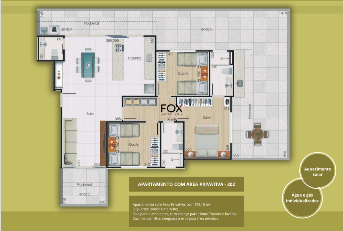 Apartamento, Vila Paris, 3 Quartos, 2 Vagas, 1 Suíte