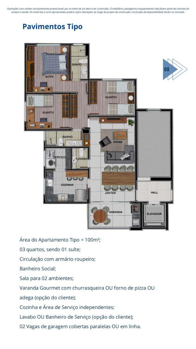 Apartamento, Caiçaras, 3 Quartos, 1 Vaga, 1 Suíte