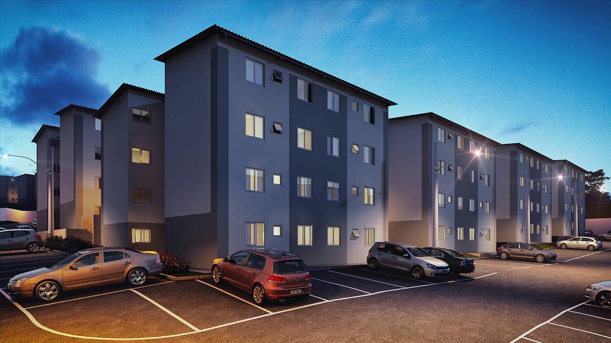 Apartamento, Duque de Caxias, 2 Quartos, 1 Vaga