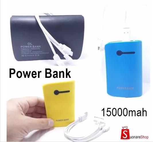 Carregador Bateria Portatil Power Bank 15000mah Universal