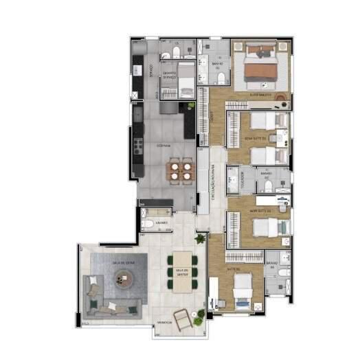Apartamento, Serra, 4 Quartos, 4 Vagas, 2 Suítes
