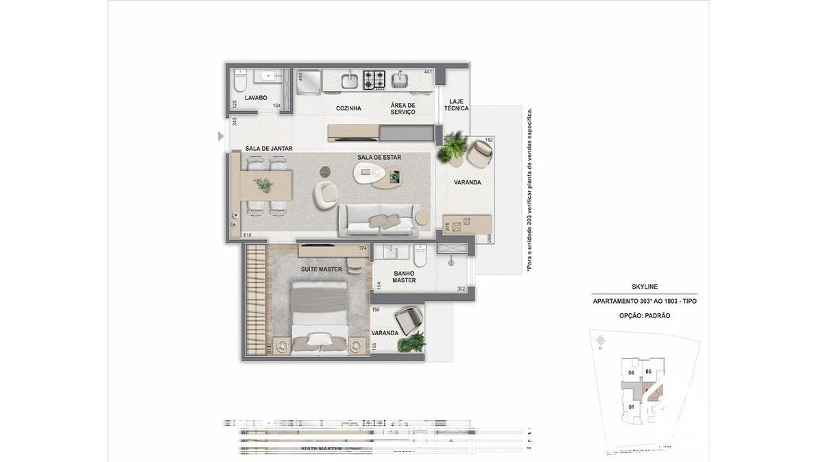 Apartamento, Vila da Serra, 2 Quartos, 1 Vaga, 1 Suíte