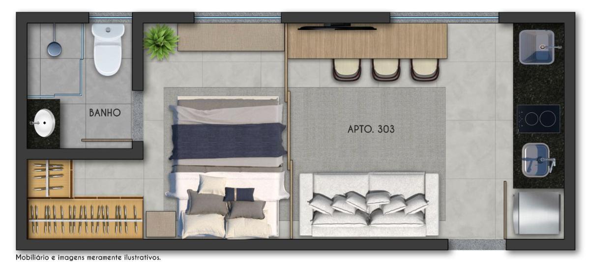 Apartamento, São Lucas, 1 Quarto