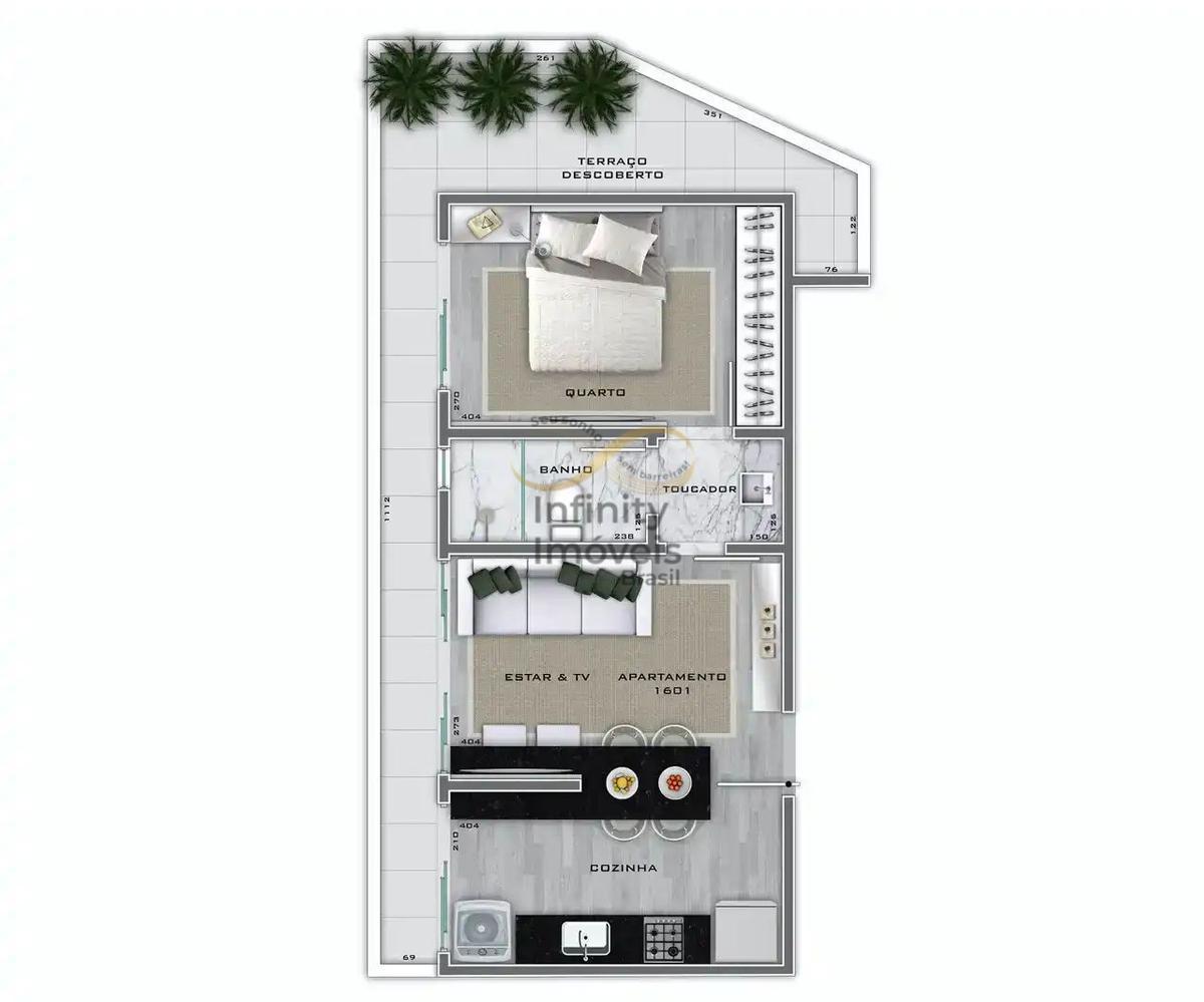 Apartamento, Lourdes, 2 Quartos