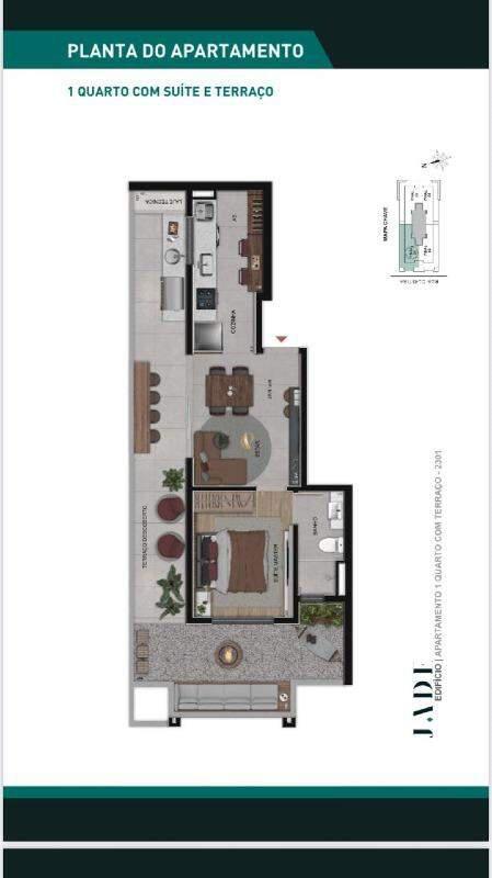 Apartamento, Centro, 2 Quartos, 0 Vaga