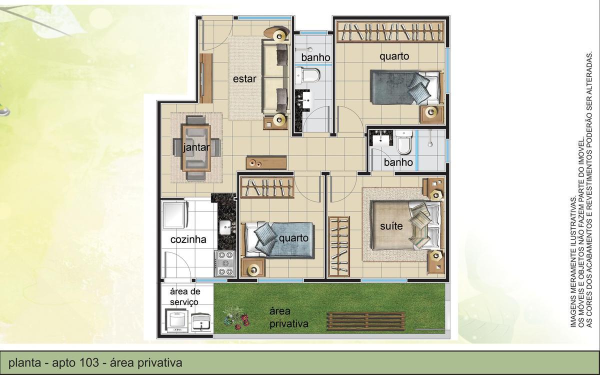 Apartamento, Planalto, 3 Quartos, 1 Vaga, 1 Suíte