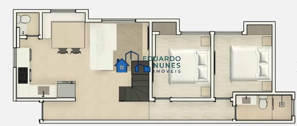 Cobertura, Santa Efigênia, 3 Quartos, 1 Vaga, 1 Suíte